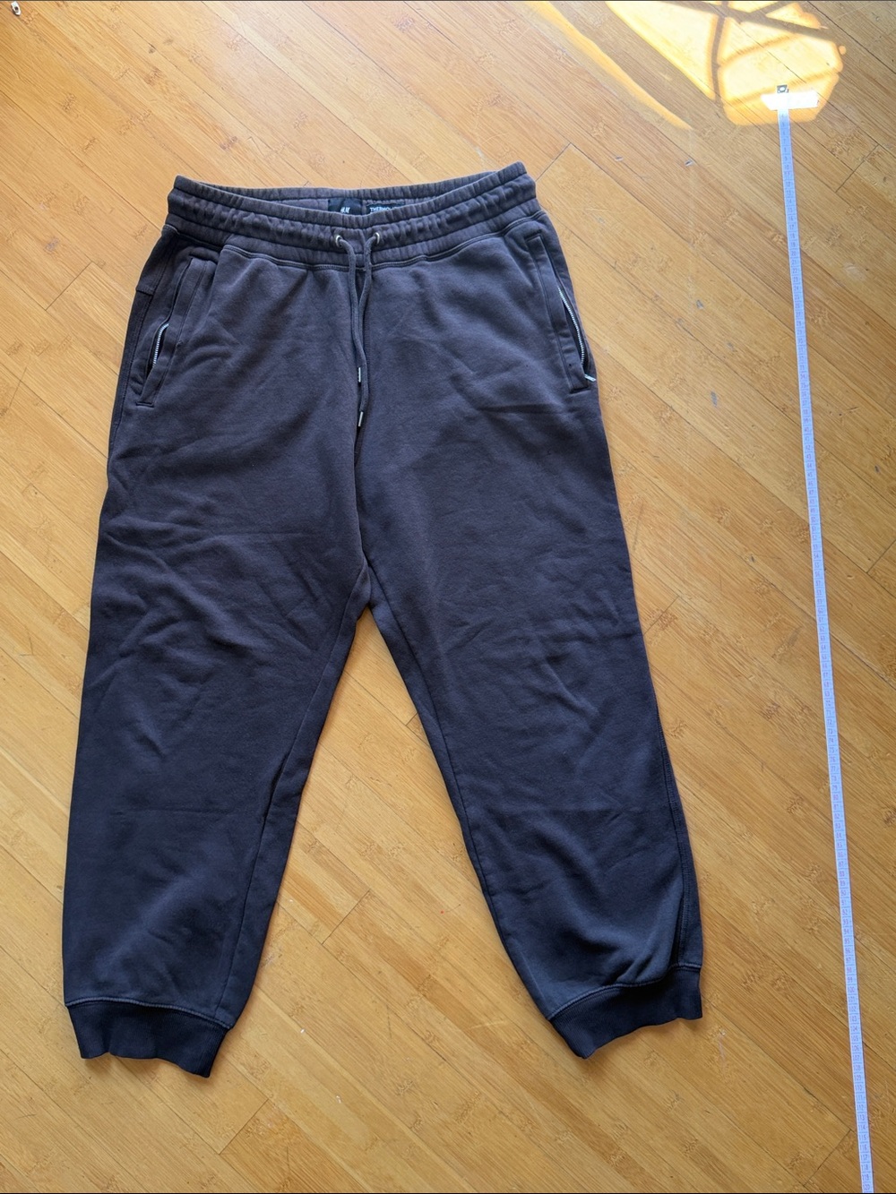 H&M Men's Brown Sweatpants Thermolite Relaxed Fit M